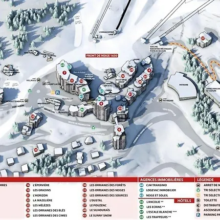 Les Carlines - Equipe Pour 4 Personnes Vue Pistes Mae-2304 *